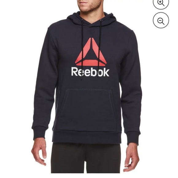 Reebok Men's Active Delta Fleece Hoodie - Picture 1 of 4